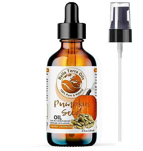 Body Oil | Organic Pumpkin Seed, 4 oz, Rich in Vitamins C & E