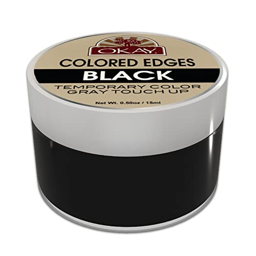 Hair Color | .5 oz, Black with Colored Edges