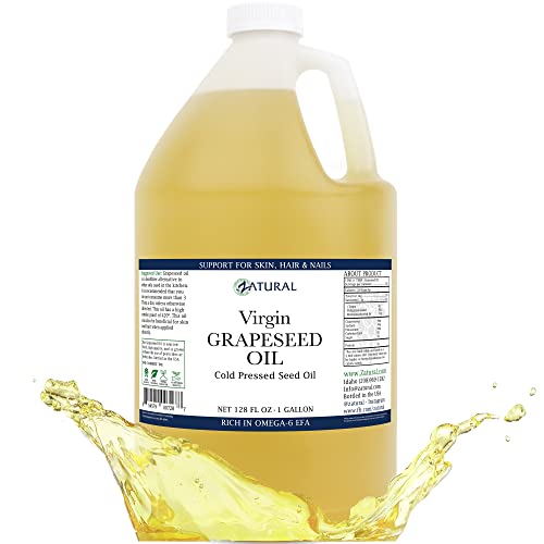 Grapeseed Oil | 100% Pure, Cold Pressed, 128 oz (1 Gallon)