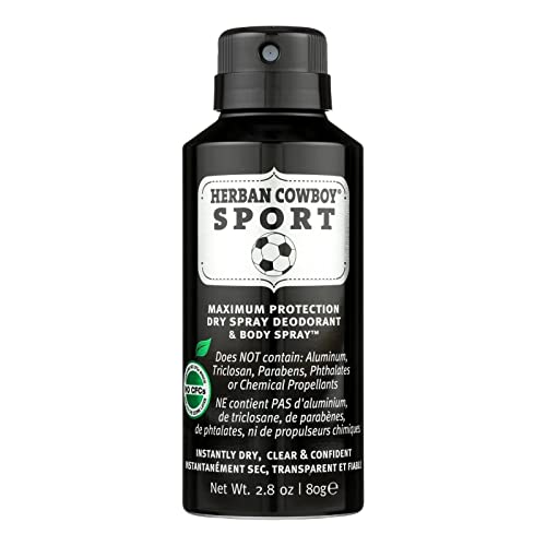 Dry Spray Deodorant | 2.8 oz, Sport Formula, Certified Vegan