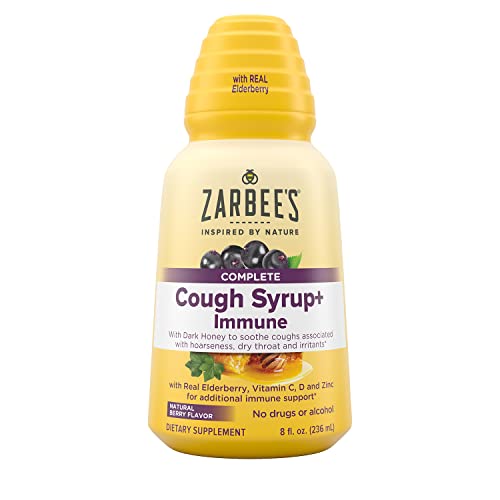 Cough Syrup | Immune Support, 8 Fl. Oz, Drug & Alcohol-Free, Natural Berry Flavor