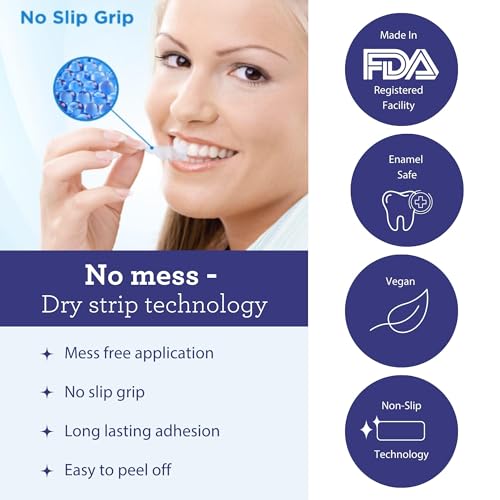 Teeth Whitening Strips | 7 Treatments, Enamel-Safe, Non-Slip Technology