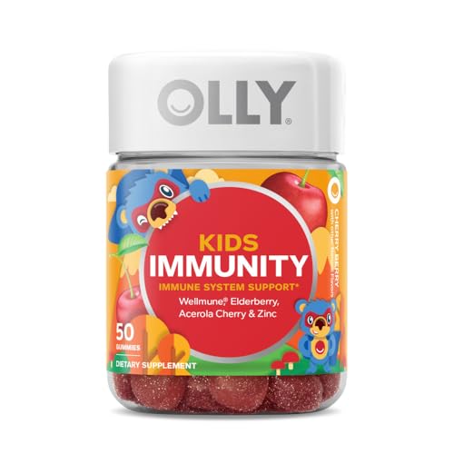 Kids Immunity Gummy | Immune Support, 50 Count, Chewable, Cherry Flavor