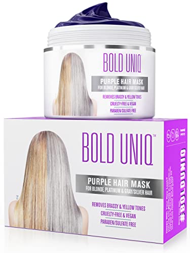 Hair Mask | Toner for Blonde, Platinum, Gray, 6.76 oz, Reduces Brassiness