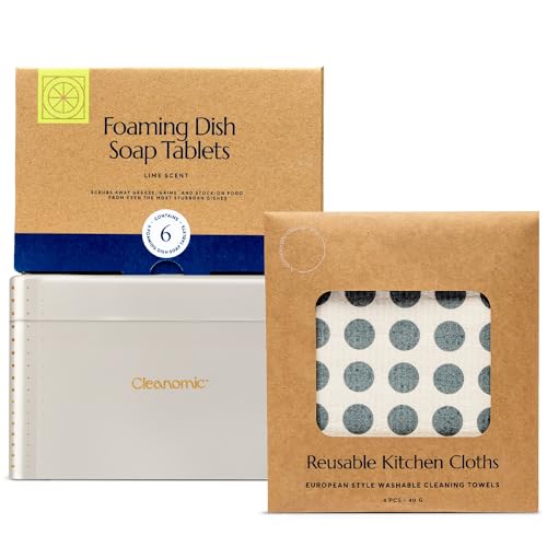 Foaming Hand Soap | Kitchen Cloth and Tablet Tin Bundle