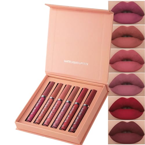 Liquid Lipstick | Matte Finish, Set of 6