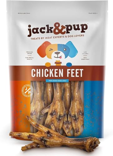 Dog Treats | Dehydrated Chicken Feet, All Natural, 20 Count Pack