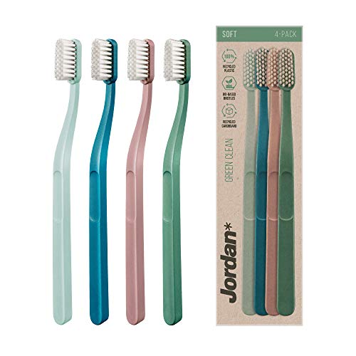 Toothbrush | Sustainable, Eco-Friendly Design, Soft Bristles, 4 Pack