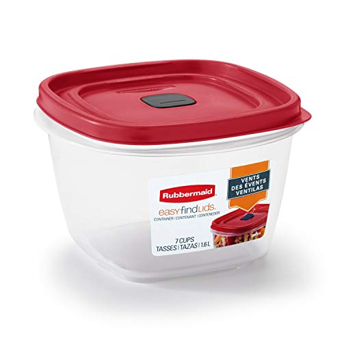 Food Storage Container | 7-Cup, Vented Lid, Red