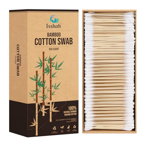 Cotton Swabs | 500 Count, Eco-Friendly, Biodegradable, FSC Certified