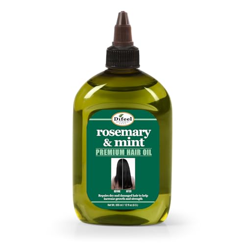 Hair Oil | 12 oz, Natural Rosemary & Mint, Promotes Hair Growth