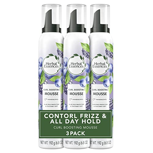 Curl Boosting Mousse | Frizz Control, Long-Lasting Hold, 6.8 Fl Oz Each, 3 Pack