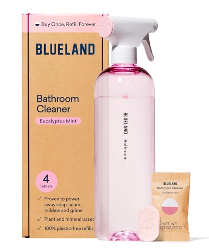 Bathroom Cleaner | Eco-Friendly, Eucalyptus Mint Scent, Makes 4 x 24 fl oz Bottles