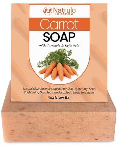 Body Soap | Natural Carrot Bar, Skin Brightening, Reduces Acne, Evens Skin Tone