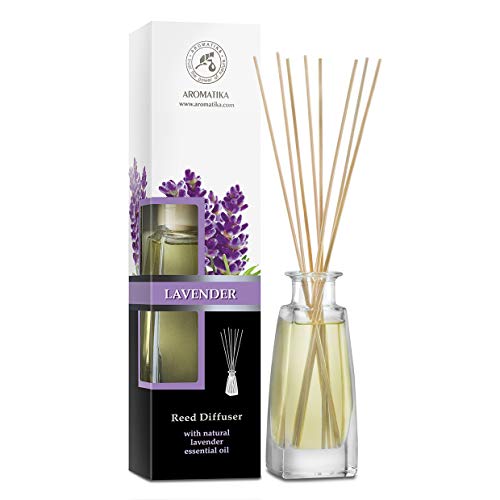 Reed Diffuser | Natural Essential Oil, Lavender - 3.4 fl oz, Gift Set with Bamboo Sticks