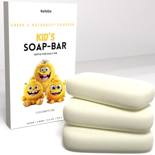 Kids Soap Bar | Organic Coconut Oil, 3-Pack