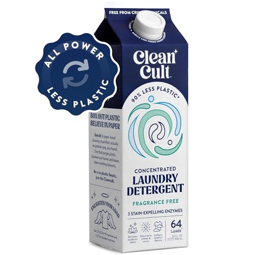 Concentrated Laundry Detergent | 64 Loads, 32 oz, Eco-friendly, Fragrance Free