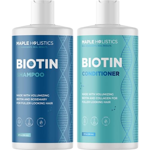 Shampoo & Conditioner Set | Sulfate Free, Nourishing Biotin, 8 oz