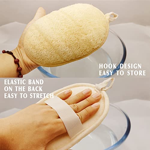 Loofah Sponge | Exfoliating Body Scrubber, Eco-Friendly, 3 Pack