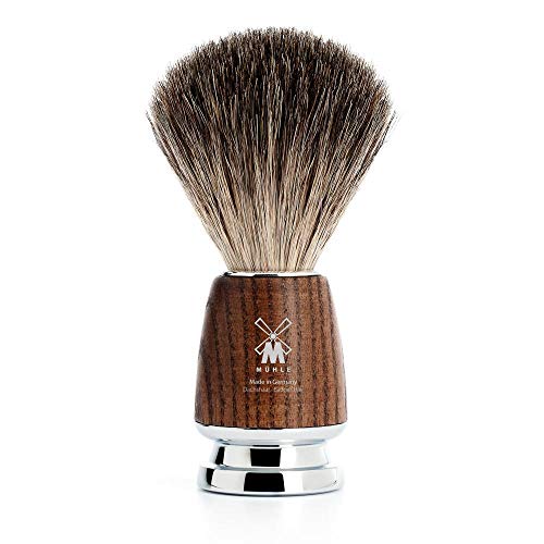 Shaving Brush | Pure Badger Hair, Steamed Resin Handle, Chrome Accents