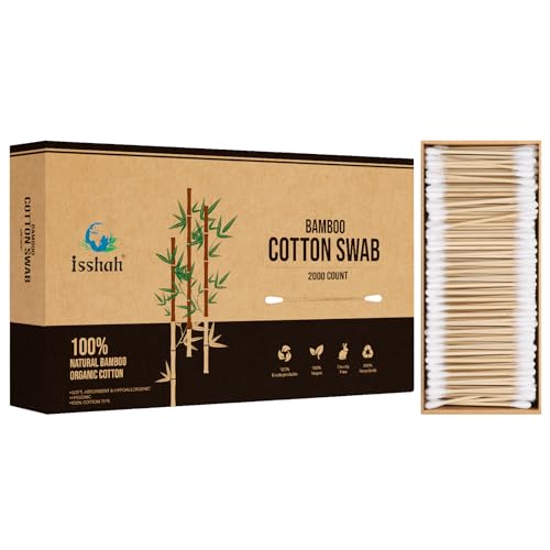 Cotton Swabs | 2000 Count, Eco-Friendly, Biodegradable, FSC Certified