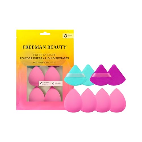 Makeup Sponges | 8 Count Set, Blending for Liquid & Cream Foundation