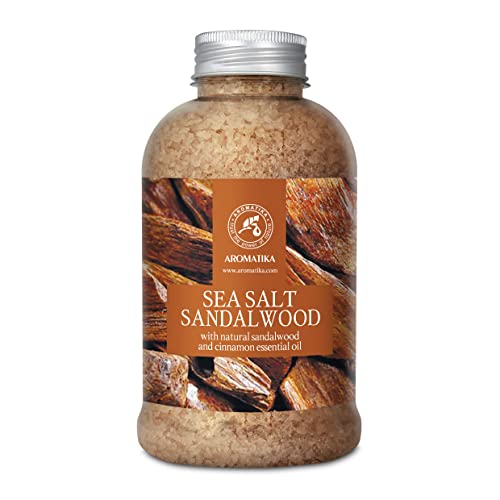 Bath Salts | Sandalwood & Cinnamon, 21.16 oz, Sea Salt, Relaxing