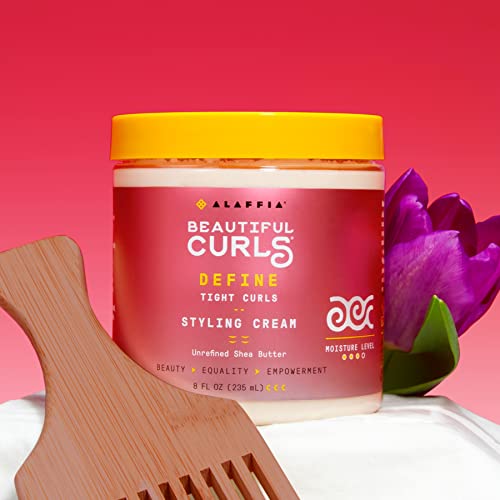 Hair Styling Cream | For Tight Curls, Thick & Curly Hair, Nourishing Shea Butter, 8 Oz