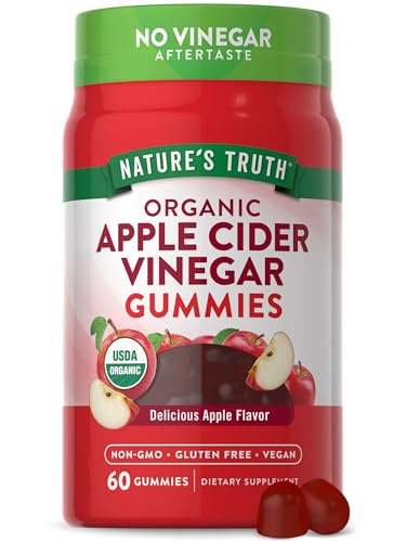 Apple Cider Vinegar Gummies | 60 Count, Vegan, Gluten Free, Non-GMO