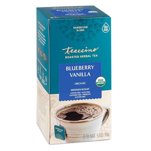 Herbal Tea | Dandelion Blueberry Vanilla, Caffeine Free, 25 Count