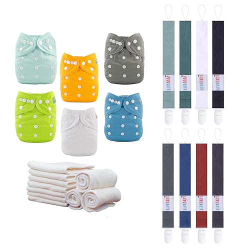 Baby Cloth Diapers | 6-Pack Includes 12 Inserts