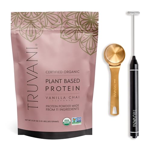 Protein Powder | Vegan Vanilla Chai, 20g Protein, Includes Frother & Scoop