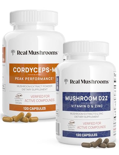 Mushroom Supplement | Immune Support, Energy, 120 Count