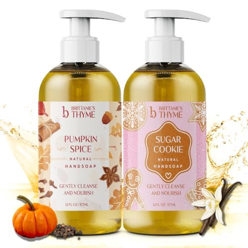 Liquid Hand Soap | Vitamin E, Moisturizing Formula, Pumpkin Spice/Sugar Cookie Scent