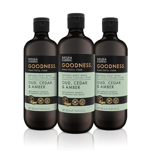 Body Wash | Oud, Cedar & Amber, 16.9oz, 3-Pack