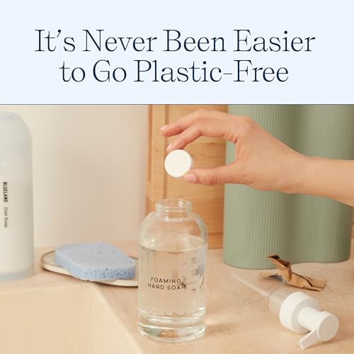 Hand Soap Duo | 2 Refillable Glass Dispensers, 8 Tablet Refills, Variety Scents, 72 fl oz Total