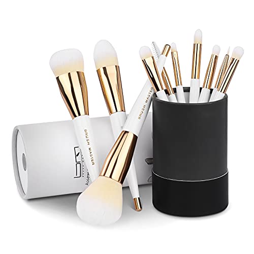 Makeup Brush Set | 10 Pcs, Kabuki, Foundation, Eyeshadow, Blush, Blending, Lip