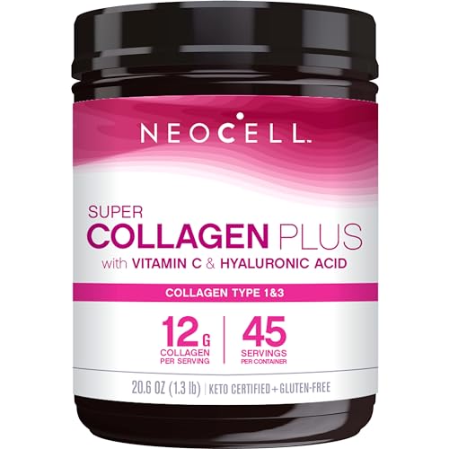 Collagen Powder | Includes Vitamin C & Hyaluronic Acid, 20.6 Oz