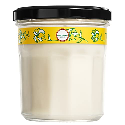 Aromatherapy Candle | Honeysuckle Scent, 35 Hour Burn Time, 7.2 oz