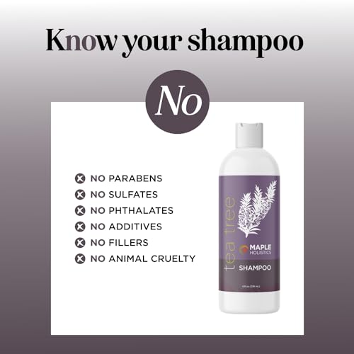 Shampoo | Tea Tree Oil, Paraben and Sulfate Free, Clarifying for Oily Hair