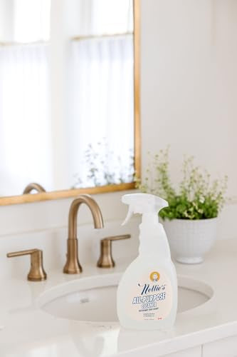 Nellie's All-Purpose Cleaner - Plant-Based Multi-Purpose Cleaner - Biodegradable, Leaping Bunny Certified, and Eco-Friendly - Lemongrass Scent (24 fl oz)