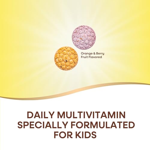 Children's Multivitamins | Supports Bone, Eye, Immune Health, 120 Chewable Tablets