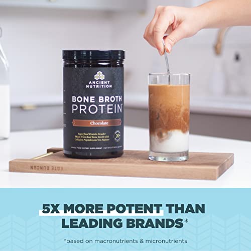 Protein Powder | Multi Collagen, Bone Broth, Chocolate Flavor, 40 Servings