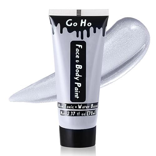 Body Paint | Washable, Pearl Silver, 2.37 oz