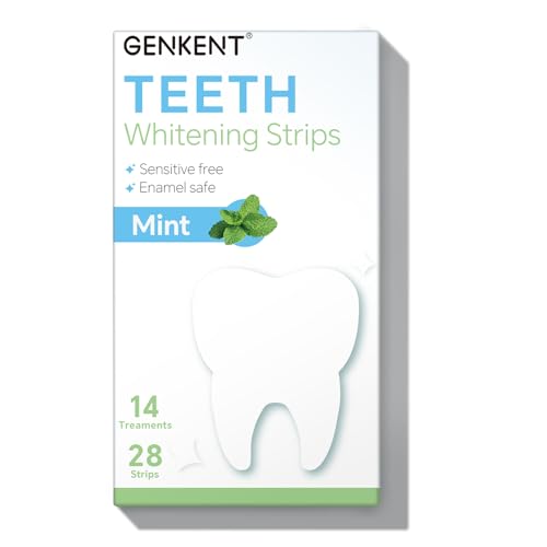 Teeth Whitening Strips | Mint Flavor, 14 Treatments, Enamel-Safe, Non-Slip