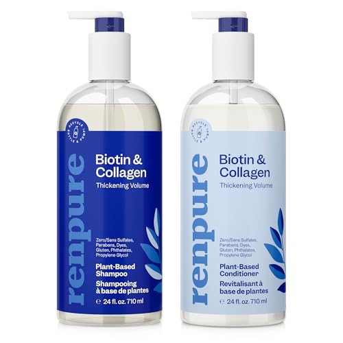 Shampoo & Conditioner Set | Biotin & Collagen Infused, Plant-Based Ingredients