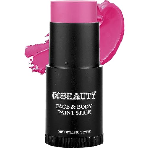 Body Paint Stick | Hot Pink, Cream Formula, Ideal for Sports and Costumes