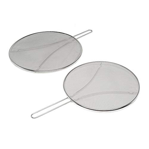 Splatter Screens | 2-Piece Set, 11 inch & 13 inch, Dishwasher Safe