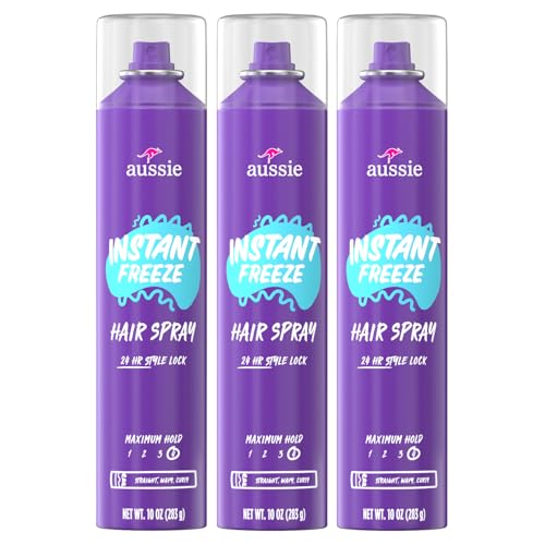 Hair Spray | Extreme Hold, Infused with Jojoba Oil & Sea Kelp, 10 fl oz, 3 Pack