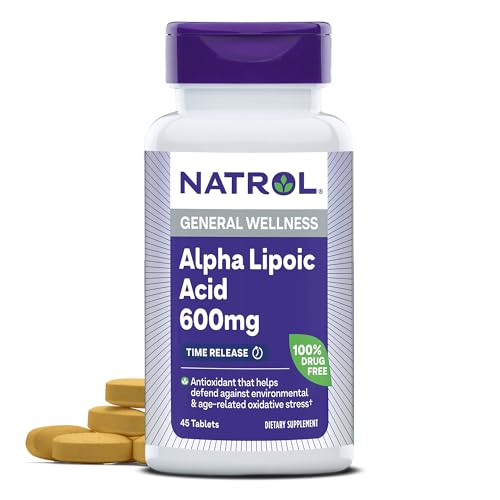 Alpha Lipoic Acid Tablets | 600mg, Unflavoured, 45 Count